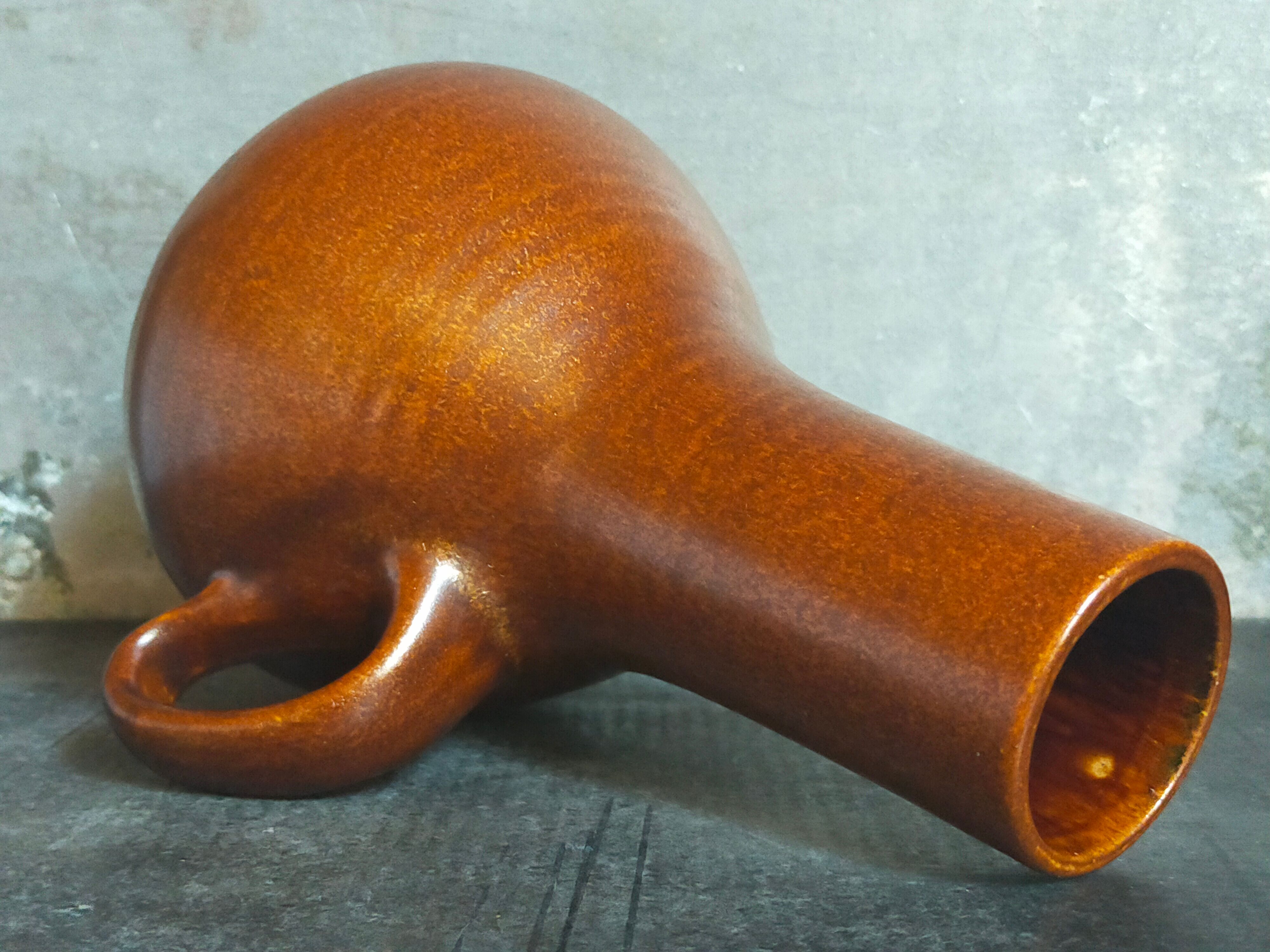 Vintage ceramic handle vase