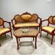 Louis XVI living room, four fluted and molded rooms