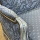 Louis XV style sofa from the 70s in beech, feather seat cushions