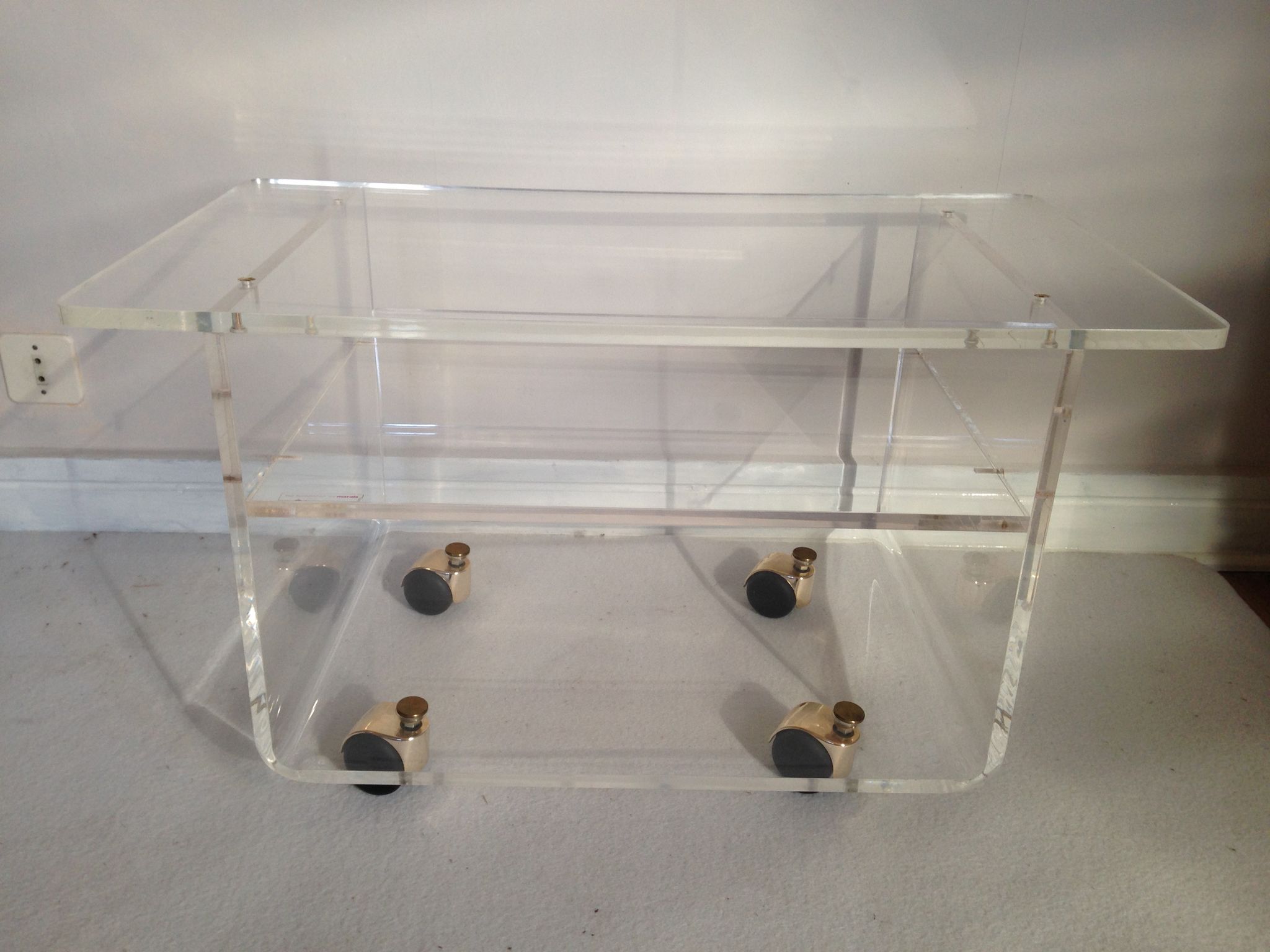 Plexiglas coffee table from Marais International