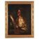 Old painting Young man with a pipe, oil on canvas, 18th century