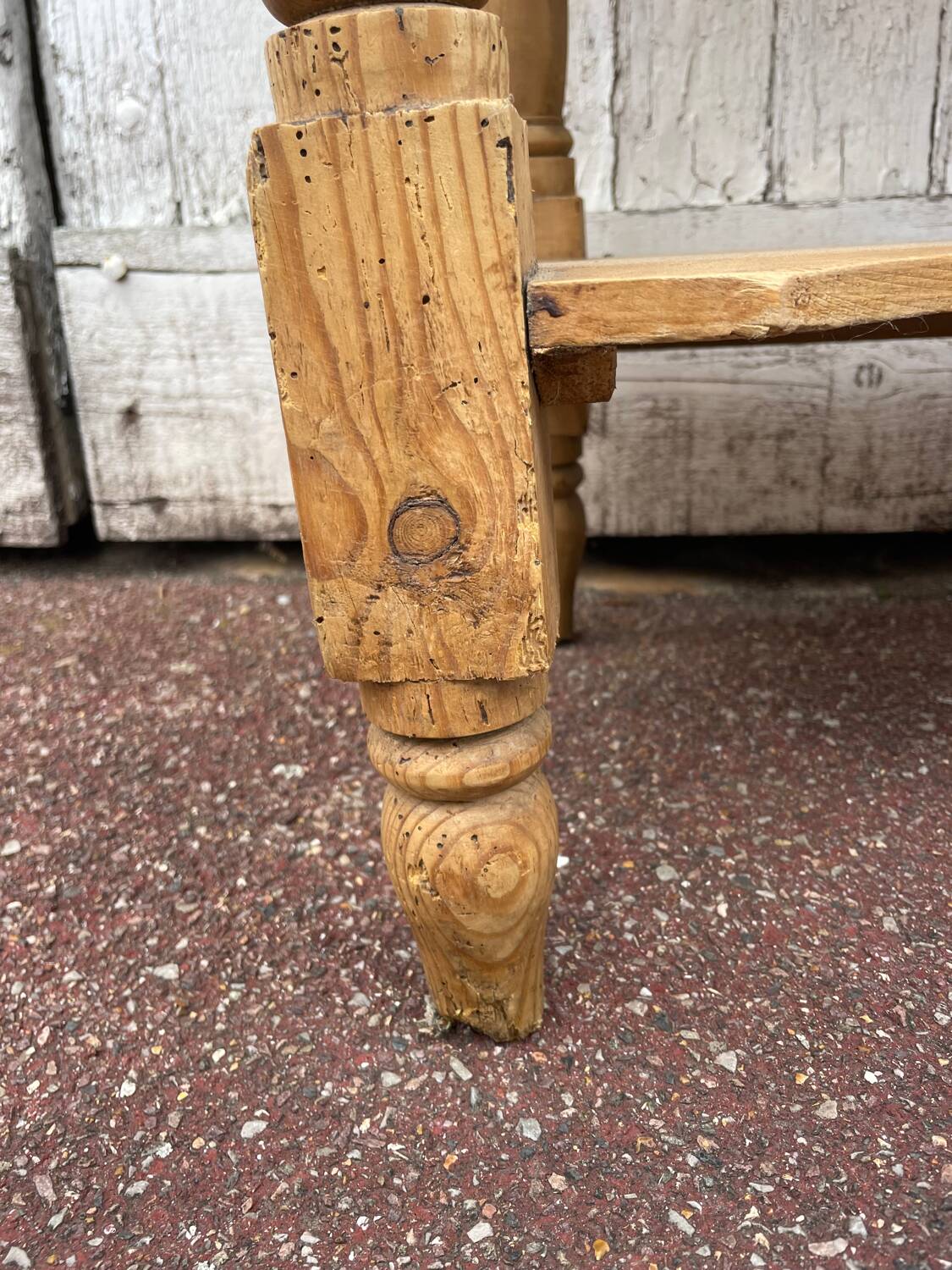 Desk - vintage English pine dressing table