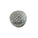 Small round wall light ceiling fixture in glass vintage diamond point.
