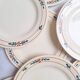 Assiettes plates Charbonnier Salins modèle Fécamp