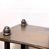 Mini fake bamboo shelf from the beginning of the 20th century in walnut, France