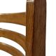 Chaise de salle à manger à trois pieds vintage rare des années 1960, chaise en chêne en forme de cœur