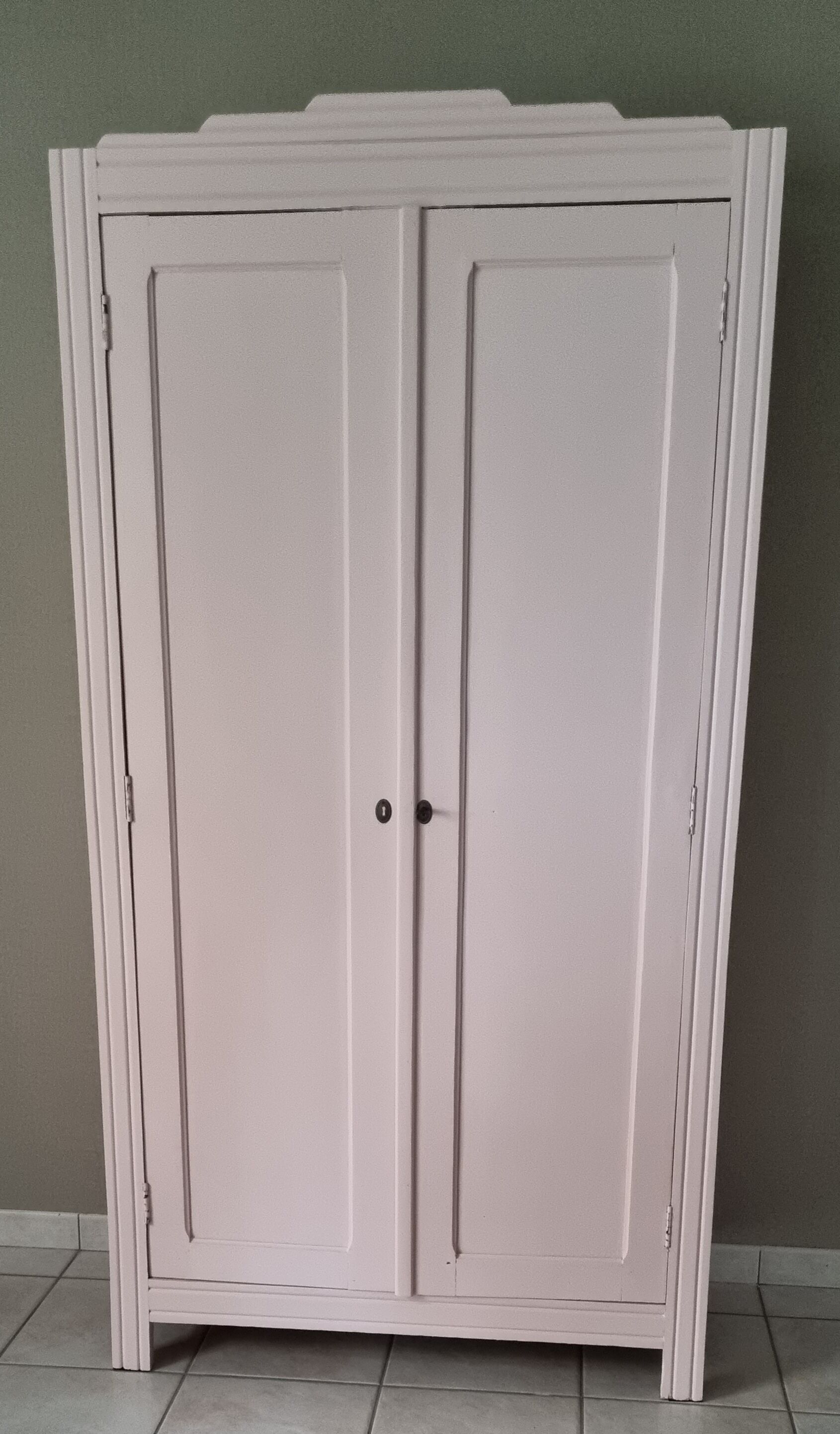 Wardrobe girl 2 doors pale pink