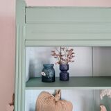 Green bookcase cabinet