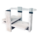 Brutalist Travertine Coffee Table by Willy Ballez, Belgium, 1970s
