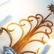 Monumental Bagues style crystal and gilt central sconce by Banci Firenze