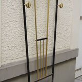 Old coat rack cloakroom in iron & brass art deco
