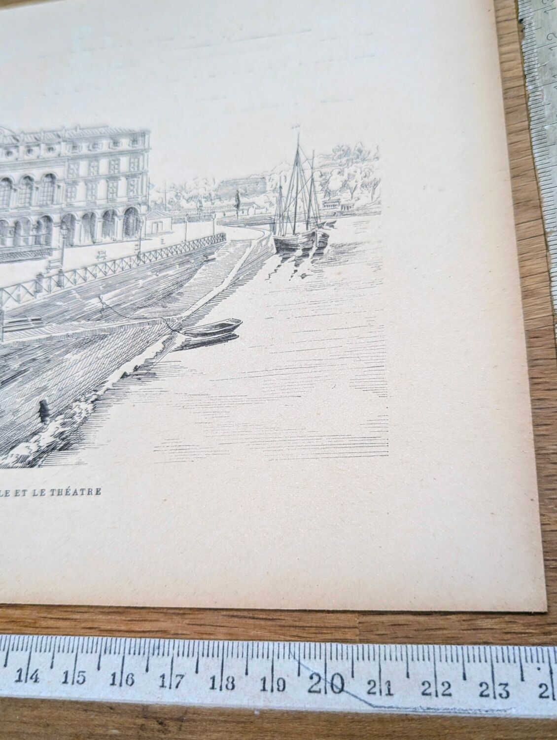 Bayonne, old illustration, printed in 1890.