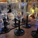 11 Octime Luminarc glasses - Black stem - 1980s