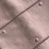 Old linen sheet and purple dyed cotton