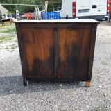 Parisian buffet in old grey ceruse pine
