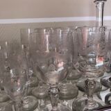 Set of glasses of different sizes