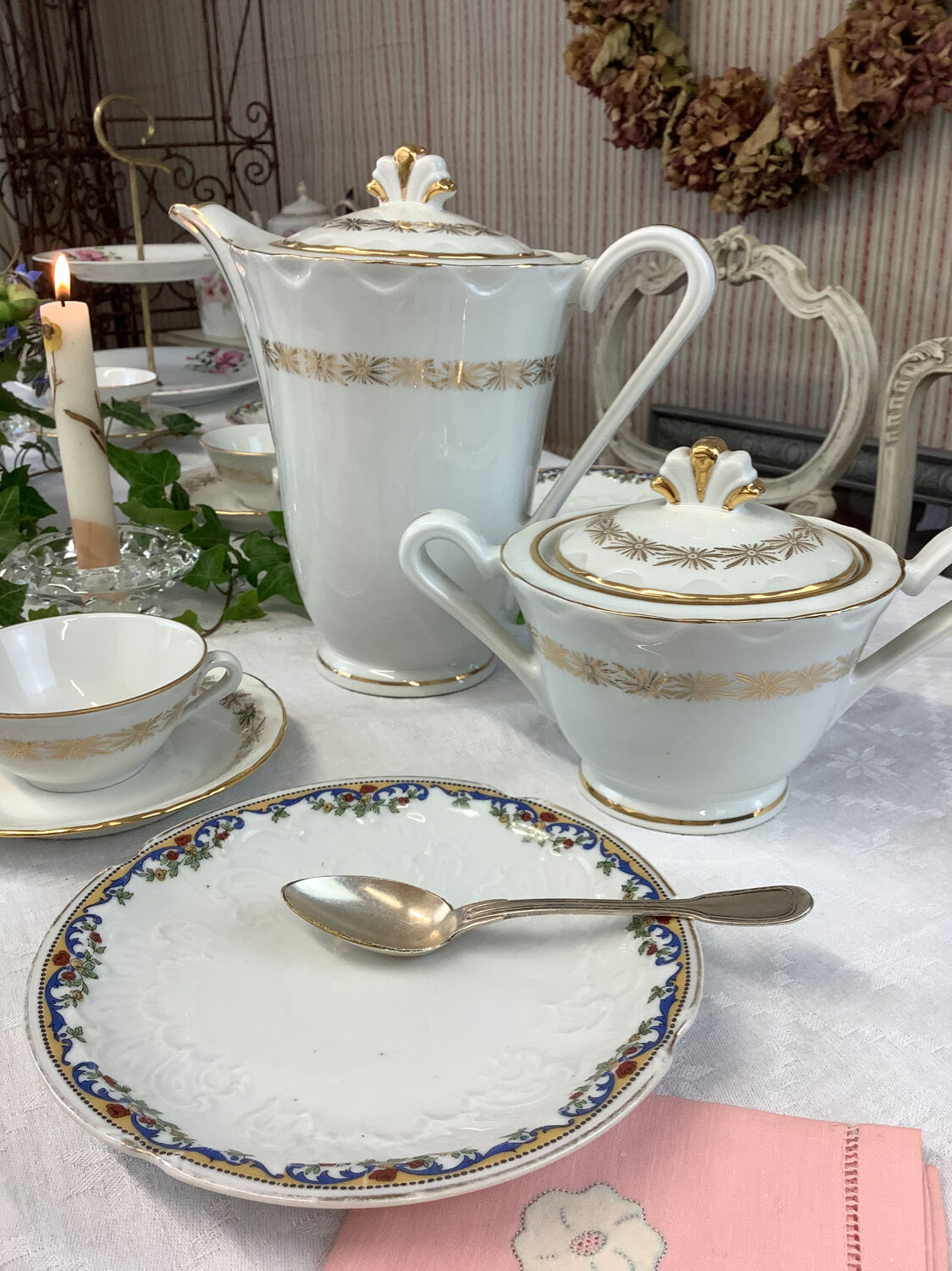 Antique coffee maker Porcelain France