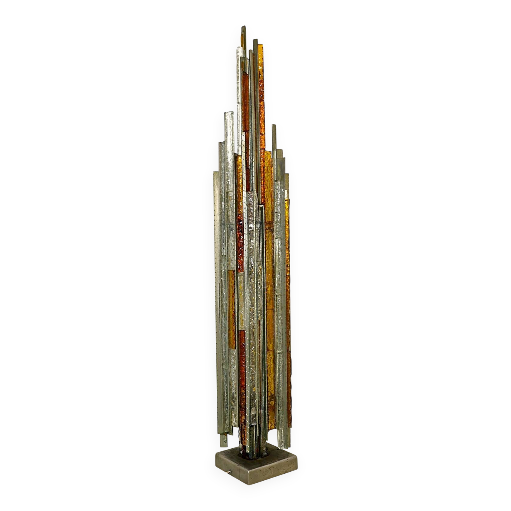 Poliarte Brutalist Floor Lamp, 1970s by Albano Poli
