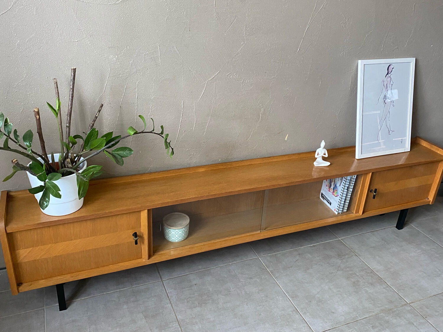 Vintage wooden row from the 50s-60s