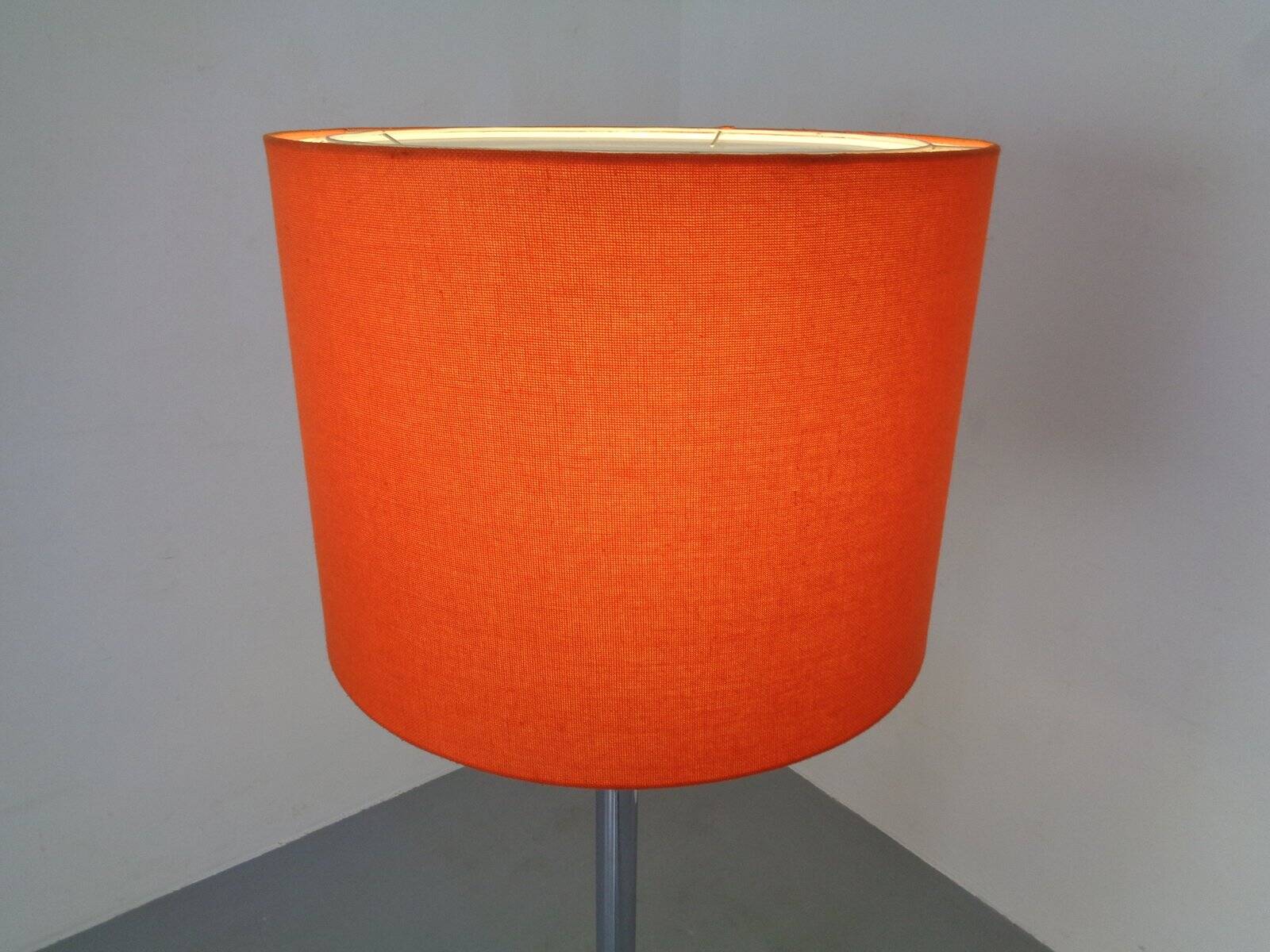 Large chrome-plated floor lamp from Staff, 1960s