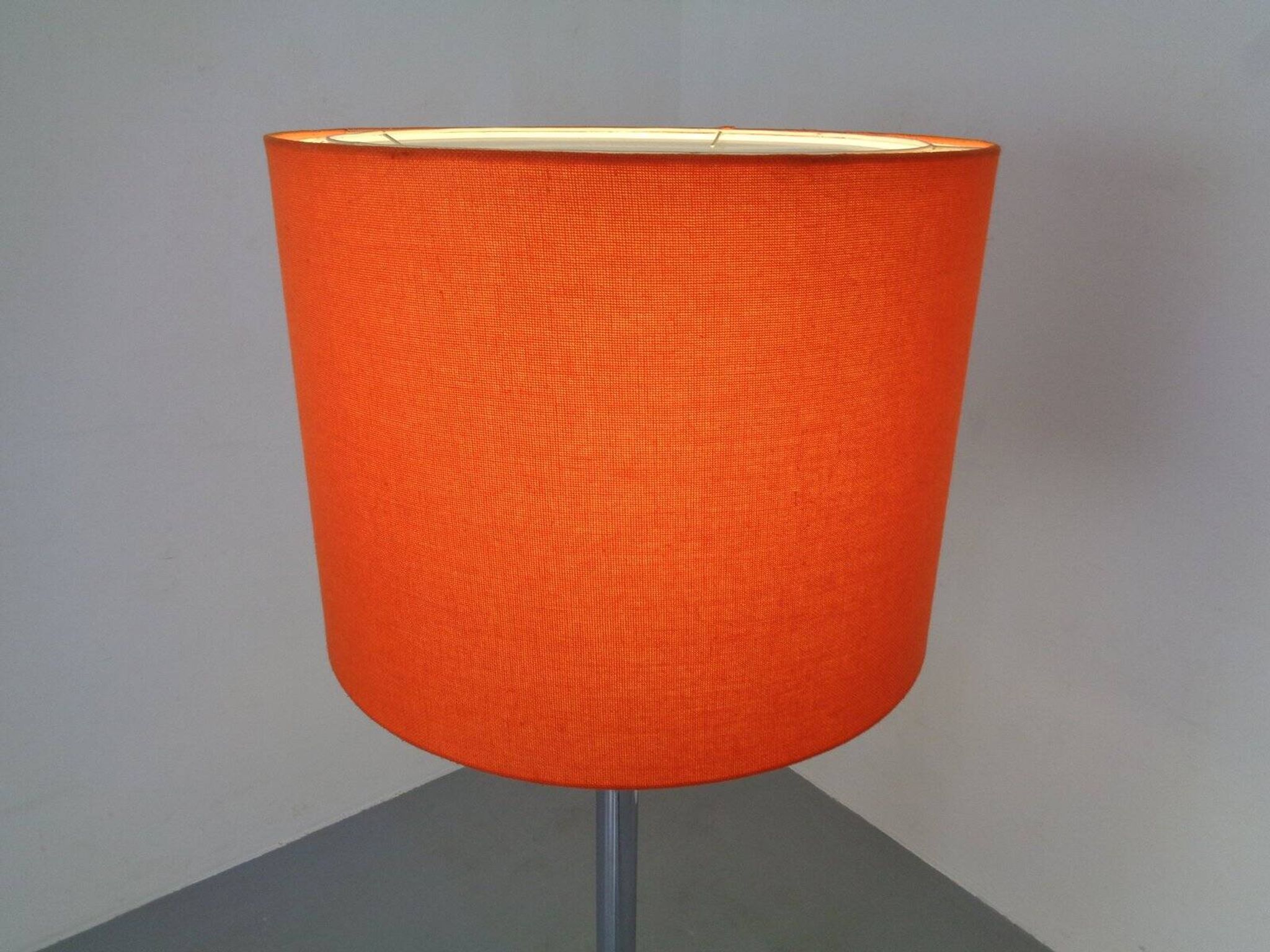 Large chrome-plated floor lamp from Staff, 1960s