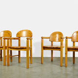 Vintage pine dining chairs by Rainer Daumiller for Hirtshals Sawmill, Denmark 70s