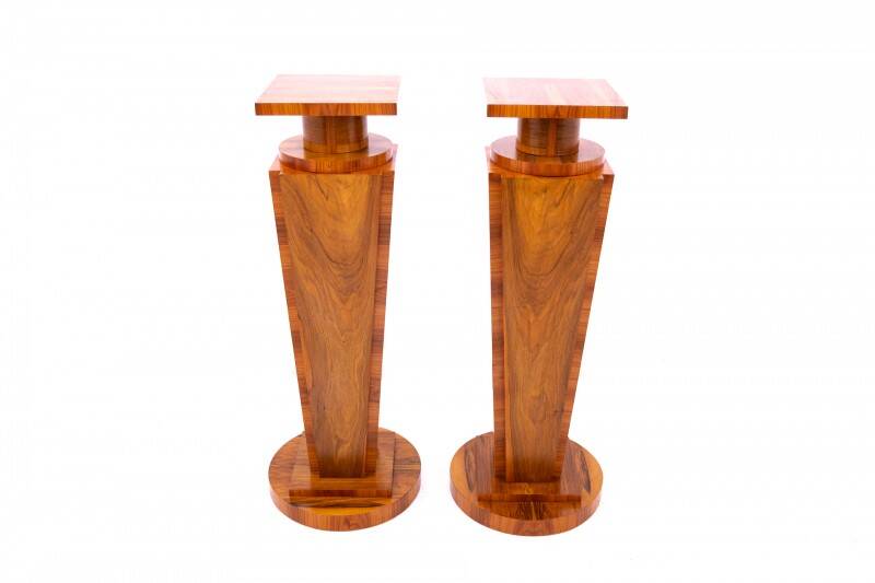 Two Art Deco columns from the 1940s, Poland.