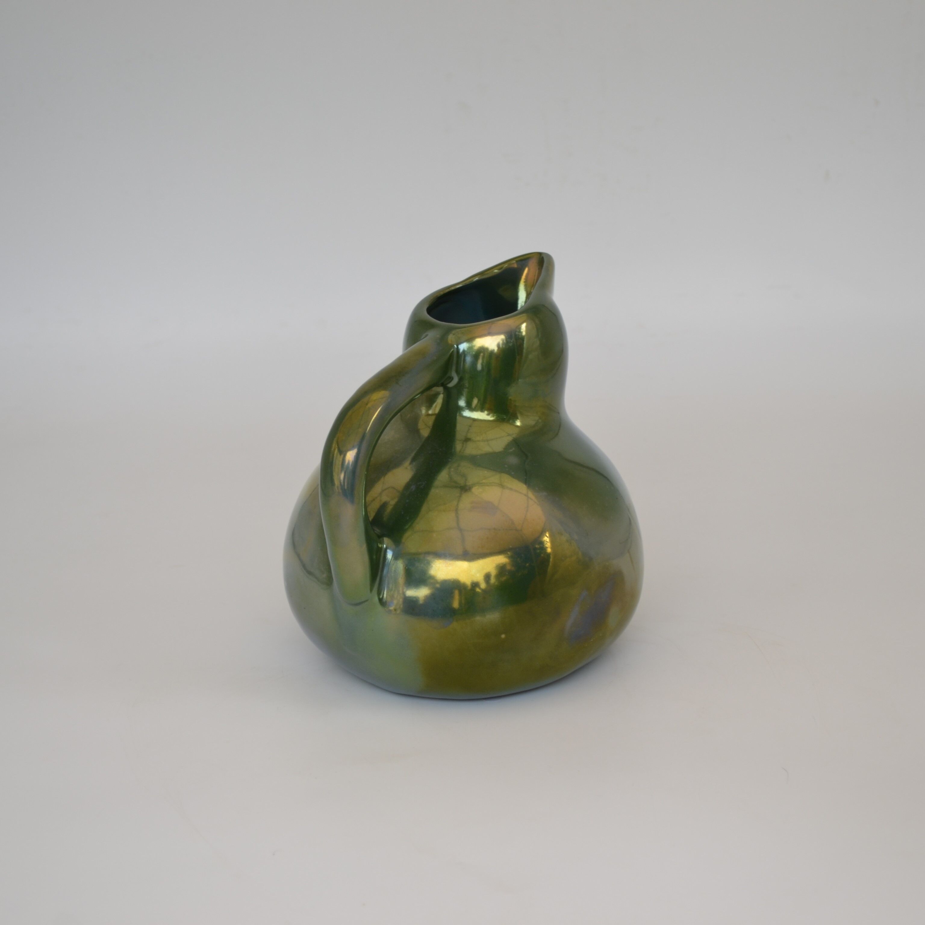 Rambervillers S.A.P.C. flamed sandstone pitcher