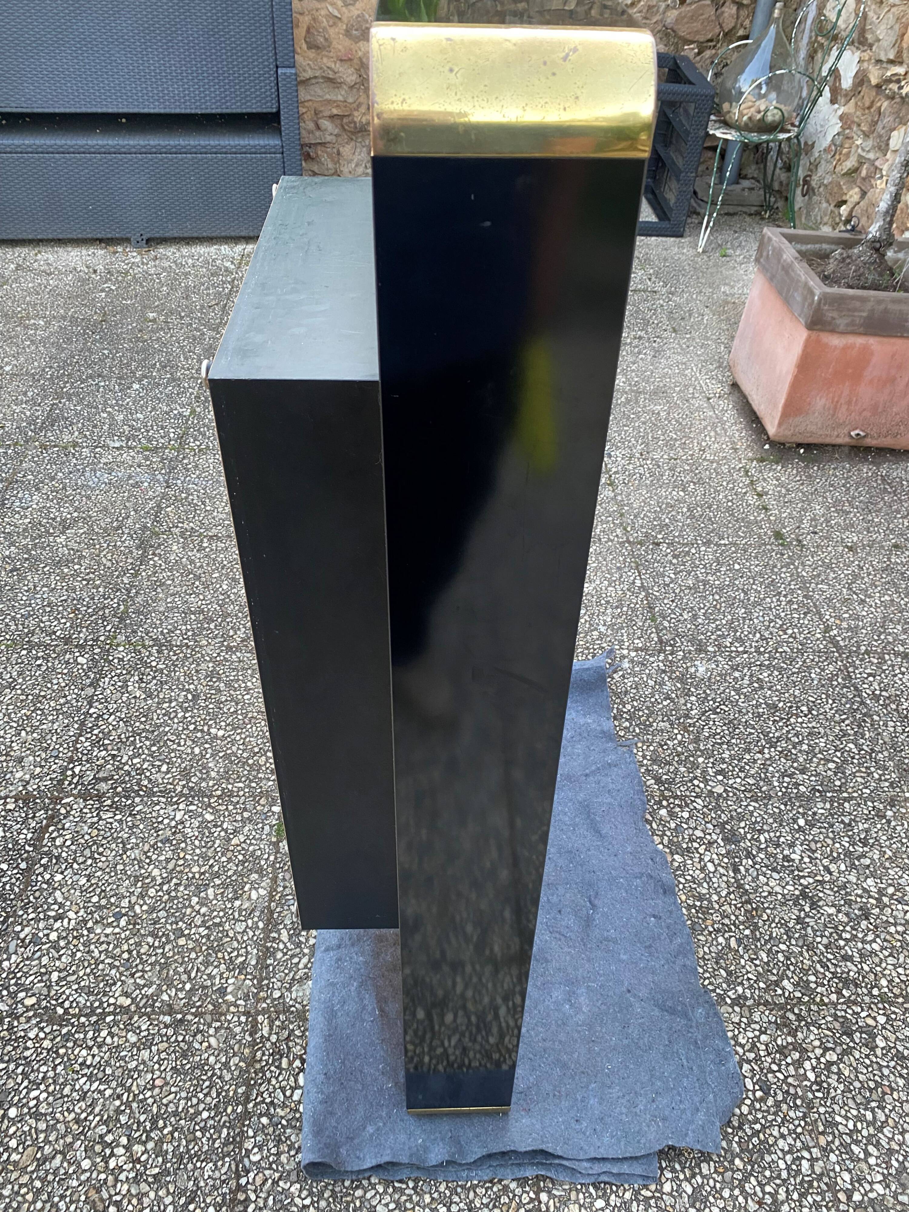 Vintage black coffee table from the 50s