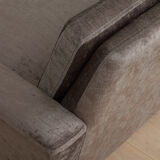 Mid-century four seater sofa in italian velvet