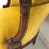 Louis XVI style gondola armchair