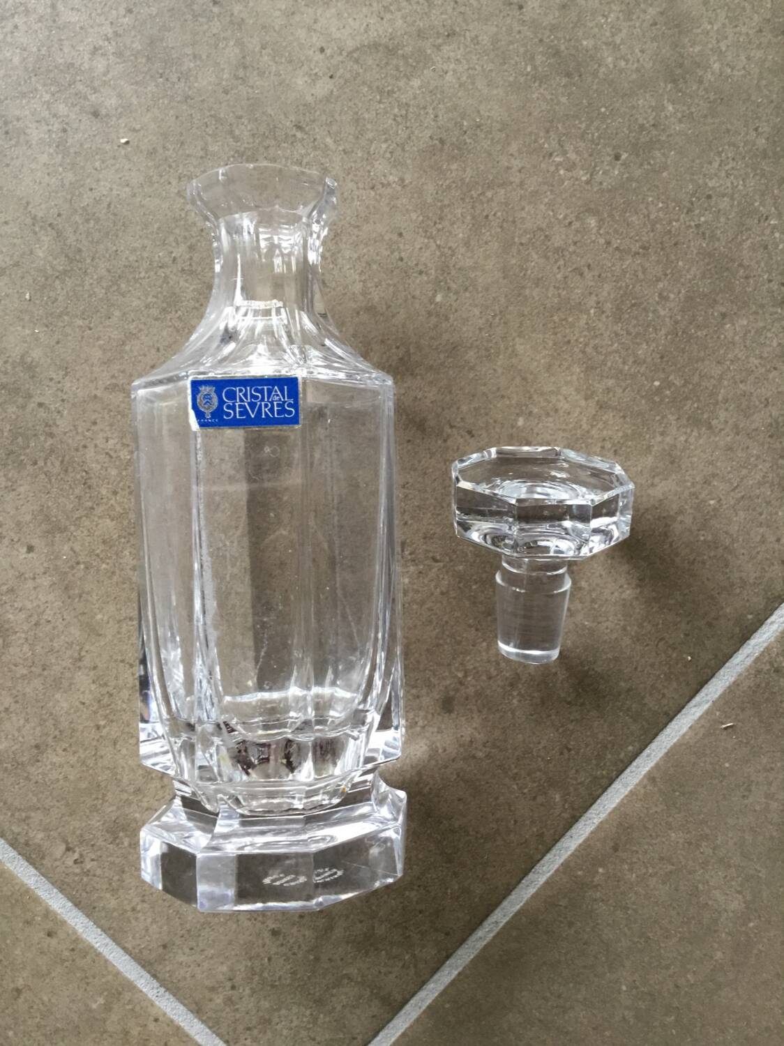 Carafon en cristal de Sèvres