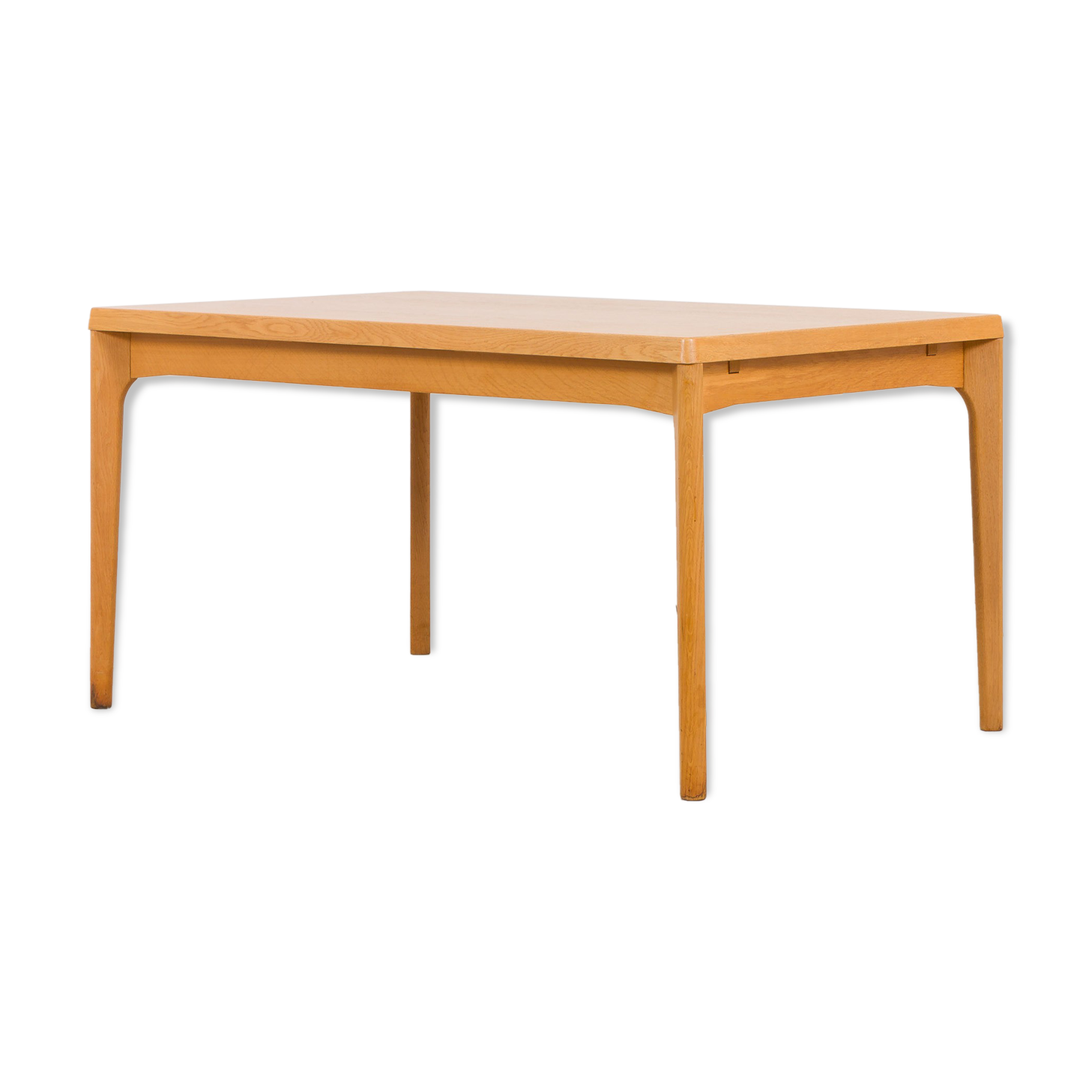 Henning Kjaernulf oak dinning extension table, rectangular, Vejle Mobelfabrik, Denmark 1960s