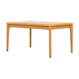 Henning Kjaernulf oak dinning extension table, rectangular, Vejle Mobelfabrik, Denmark 1960s