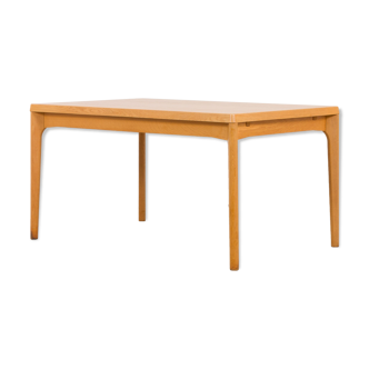 Henning Kjaernulf oak dinning extension table, rectangular, Vejle Mobelfabrik, Denmark 1960s