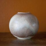 Small vintage ball vase, ceramic vase, interior decoration, pottery