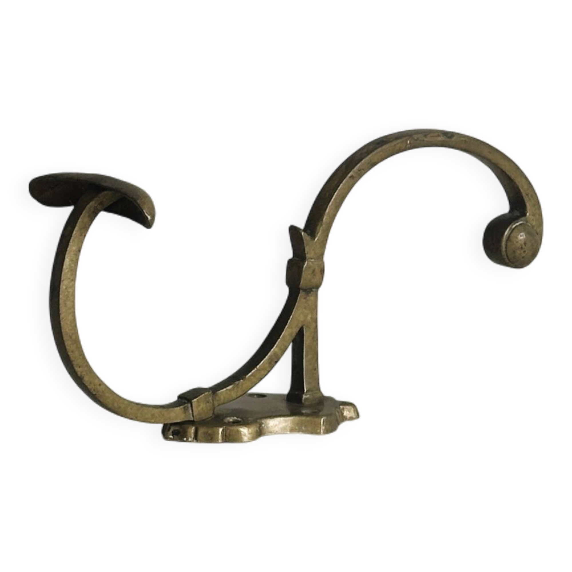 Gold-plated brass wall hook