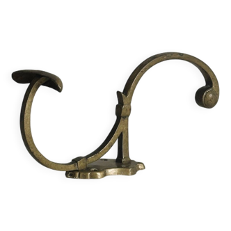 Gold-plated brass wall hook