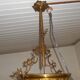 Chandelier-suspension grapevines, old gas spout