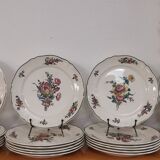 Set of 6 old flat ceramic plates VILLEROY and BOCH "Alt Strassburg"