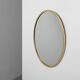 Art Deco Copper‑Plated Metal Mirror, Belgium ca. 1925
