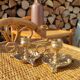 Pair of vintage solid brass candle holders