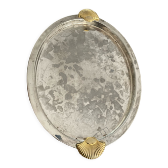 Silver metal dish