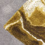 Vintage space age shaggy rug Junghans Germany 1970s