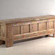 Polychrome carved antique buffet in pine – Xinjiang, circa 1900