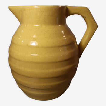 Yellow ceramic pitcher year 50