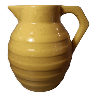 Yellow ceramic pitcher year 50