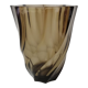 Smoked glass vase