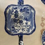 Service à thé/café ancien Villeroy et Bosh motifs Asie bleu