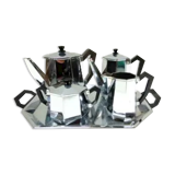 Rare Alessi model "Ottagonale" Coffee or Tea Service, 1936, Set of 5